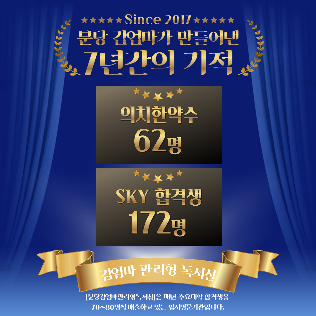 분당 김엄마가 만들어낸 7년간의 기적 - 의치한약수 62명, SKY 합격생 172명